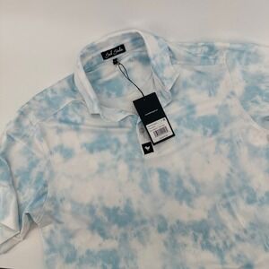 Bad Birdie Golf‎ Polo Shirt Day Dreamin' Cool Blue Men's Size M New